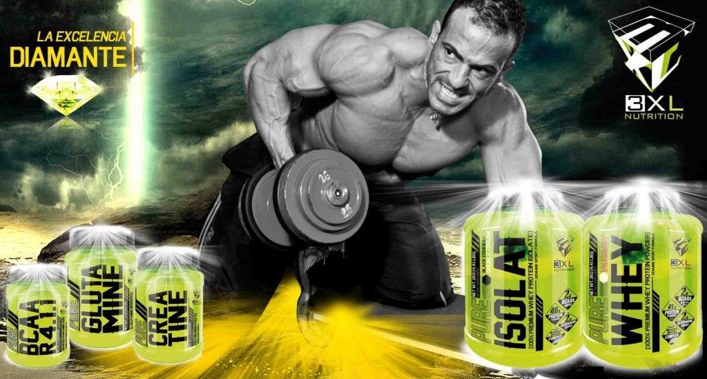 glutamina con bcaa´s de 3XL nutrition