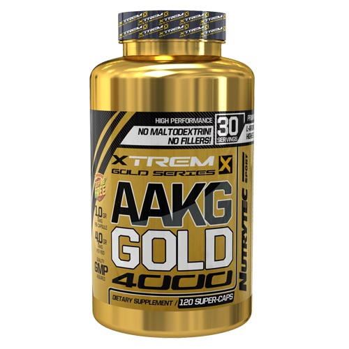 arginina AAKG de Gold Xtrem Series de Nutrytec 120 Caps